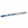 Bosch T-Shank Flexible Jigsaw Blades for Metal - 3 5/8-in L x 3/64-in T - 17-24 Progressive TPI - Bi-Metal - 5 Per Pack
