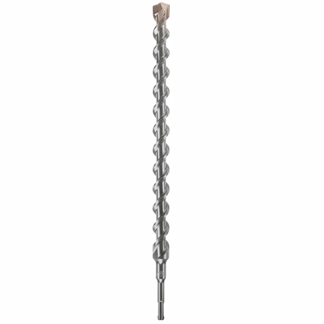 Bosch SDS-plus Bulldog Masonry Rotary Hammer Bit - 1-in Dia x 18-in L - Centric Tip - 4-Flute Design - Carbide-Tipped 1 Bosch SDS-plus Bulldog Masonry Rotary Hammer Bit - 1-in Dia x 18-in L - Centric Tip - 4-Flute Design - Carbide-Tipped