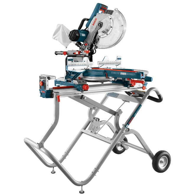 Bosch Gravity-Rise Rolling Mitre Saw Stand - Grey - 300-lb Capacity - Steel 3 Bosch Gravity-Rise Rolling Mitre Saw Stand - Grey - 300-lb Capacity - Steel - Image 3