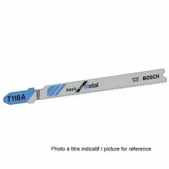 Bosch T-Shank Jigsaw Blades - 12 TPI - High-Carbon Steel - 5 Per Pack - 4 5/8-in L