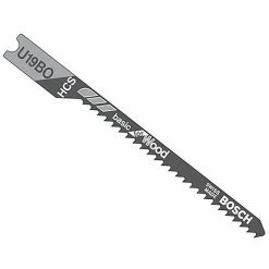 Bosch U-Shank Wood Cutting Jigsaw Blades - 2 3/4-in L x 3/64-in T - 12-TPI - High-Carbon Steel - 5 Per Pack