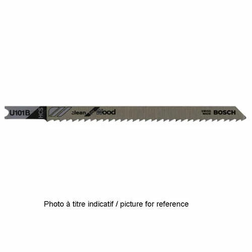 Bosch U-Shank Jigsaw Blades - 17-24 Progressive TPI - High-Speed Steel - 5 Per Pack - 3 1/8-in L 1 Bosch U-Shank Jigsaw Blades - 17-24 Progressive TPI - High-Speed Steel - 5 Per Pack - 3 1/8-in L
