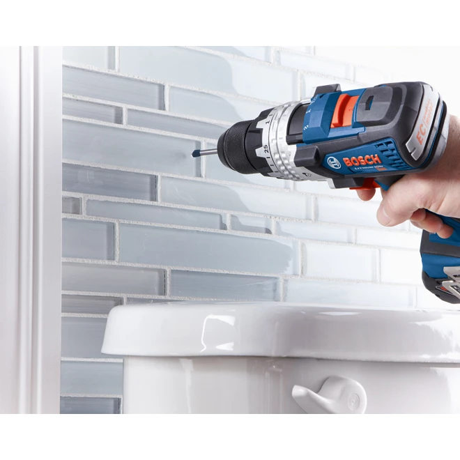 Bosch Glass and Tile Drill Bit - 8-Piece Set - Carbide-Tipped - 3-Flat Shank 4 Bosch Glass and Tile Drill Bit - 8-Piece Set - Carbide-Tipped - 3-Flat Shank - Image 4