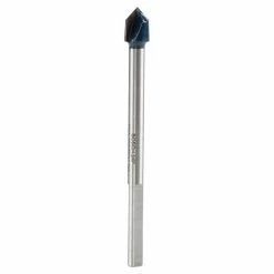 Bosch Glass and Tile Drill Bit - 3/8-in Dia x 4-in L - 3-Flat Shank - Carbide-Tipped