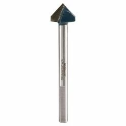 Bosch Glass and Tile Drill Bit - 7/8-in dia x 4-in L - 3-Flat Shank - Carbide Tip
