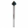 Bosch Glass and Tile Drill Bit - 3/4-in dia x 4-in L - 3-Flat Shank - Black Oxide