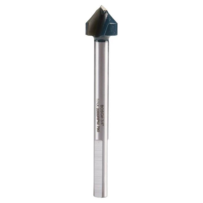 Bosch Glass and Tile Drill Bit - 3/4-in dia x 4-in L - 3-Flat Shank - Black Oxide 1 Bosch Glass and Tile Drill Bit - 3/4-in dia x 4-in L - 3-Flat Shank - Black Oxide