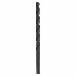 Bosch Metal Drill Bit - 23/64-in dia x 4 7/8-in L - 3-Flat Shank - 135° Split Point - Black Oxide