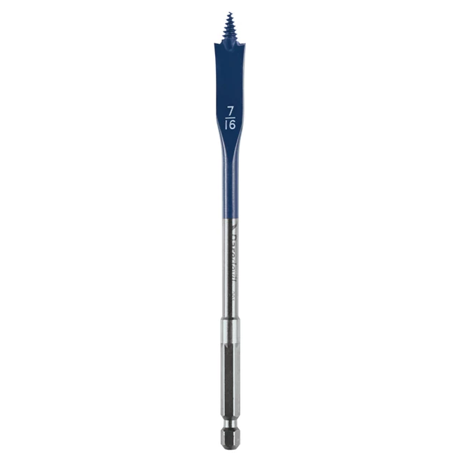 Bosch DareDevil Standard Spade Drill Bits - Steel - 5 Per Pack - 6-in L x 7/16-in Dia 1 Bosch DareDevil Standard Spade Drill Bits - Steel - 5 Per Pack - 6-in L x 7/16-in Dia