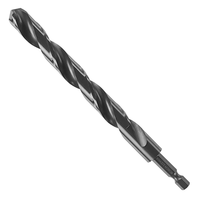 Bosch Impact Drill Bit - 1/2-in Dia x 6-in L - 135° Split Point - Hex Shank - Black Oxide-Coated 1 Bosch Impact Drill Bit - 1/2-in Dia x 6-in L - 135° Split Point - Hex Shank - Black Oxide-Coated