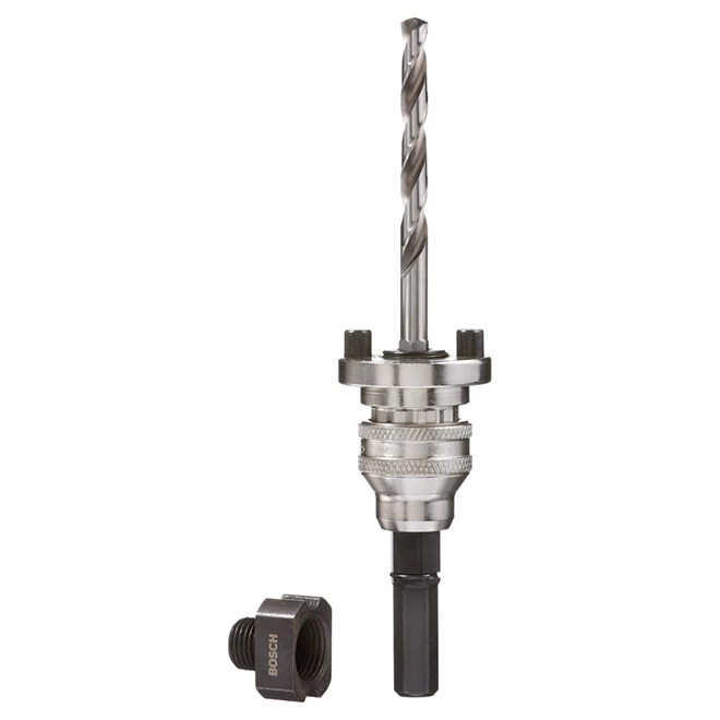 Bosch 3-Pc Hole Saw Pilot Bit Set - 3/8-in Arbour Dia - 1/4-in Hex Shank - Quick Change 1 Bosch 3-Pc Hole Saw Pilot Bit Set - 3/8-in Arbour Dia - 1/4-in Hex Shank - Quick Change