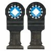 Bosch Starlock Oscillating Plunge Cut Blades - Carbide Teeth - 2 Per Pack - 4-in L x 1 1/4-in w