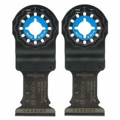 Bosch Starlock Oscillating Plunge Cut Blades - Carbide Teeth - 2 Per Pack - 4-in L x 1 1/4-in w