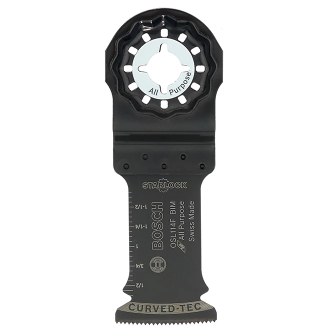 Bosch Starlock Multi-Tool Oscillating Plunge-Cut Blade - 4-in x 1 1/4-in - Bi-Metal - All Purpose 1 Bosch Starlock Multi-Tool Oscillating Plunge-Cut Blade - 4-in x 1 1/4-in - Bi-Metal - All Purpose