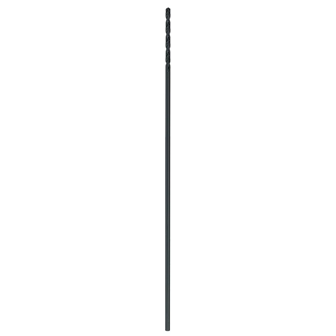 Bosch Extra-Length Aircraft Twist Drill Bit - 3/16-in Dia x 12-in L - 135° Split Point - Black Oxide - Round Shank 1 Bosch Extra-Length Aircraft Twist Drill Bit - 3/16-in Dia x 12-in L - 135° Split Point - Black Oxide - Round Shank