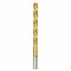 Bosch Titanium-Coated Drill Bit - 17/64-in Dia x 4 1/8-in L - 135° Split Point - 3-Flat Shank