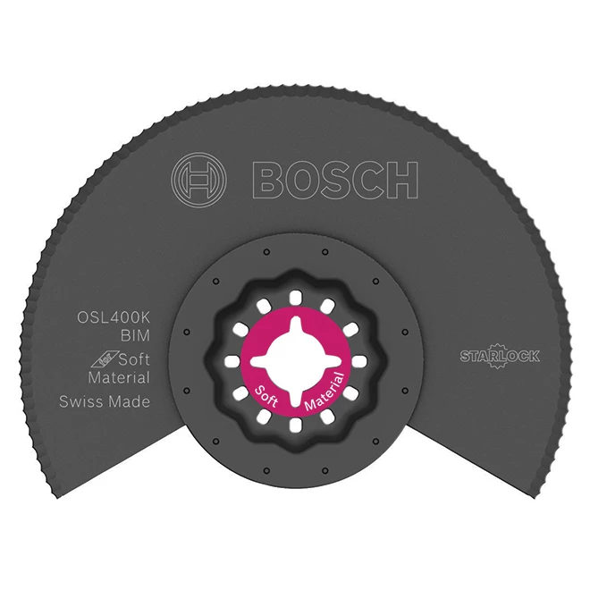 Bosch Starlock 4-in Starlock Serrated Knife Segmented Blade - 3 1/2-in L x 3/8-in T - Bi-Metal - Multi-Tool 1 Bosch Starlock 4-in Starlock Serrated Knife Segmented Blade - 3 1/2-in L x 3/8-in T - Bi-Metal - Multi-Tool