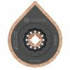 Bosch Starlock Oscillating Hybrid Grout Blade - Carbide Grit - 1 Per Pack - 2 3/4-in L x 2 3/4-in W
