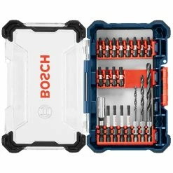 Bosch Impact Tough Drill Bit Set - 20 Pieces - Black Oxide High-Speed Steel - Hard Plastic Case