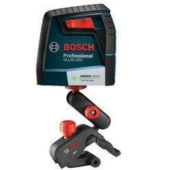 BOSCH Self-Levelling Cross-Line Laser with Mounting Device - 40'