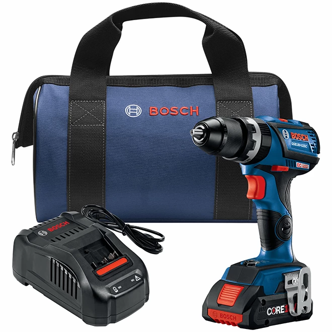 Bosch Connected-Ready 1/2-in Hammer drill with 18-Volt Li-Ion Battery - Brushless Motor - LED Light 1 Bosch Connected-Ready 1/2-in Hammer drill with 18-Volt Li-Ion Battery - Brushless Motor - LED Light