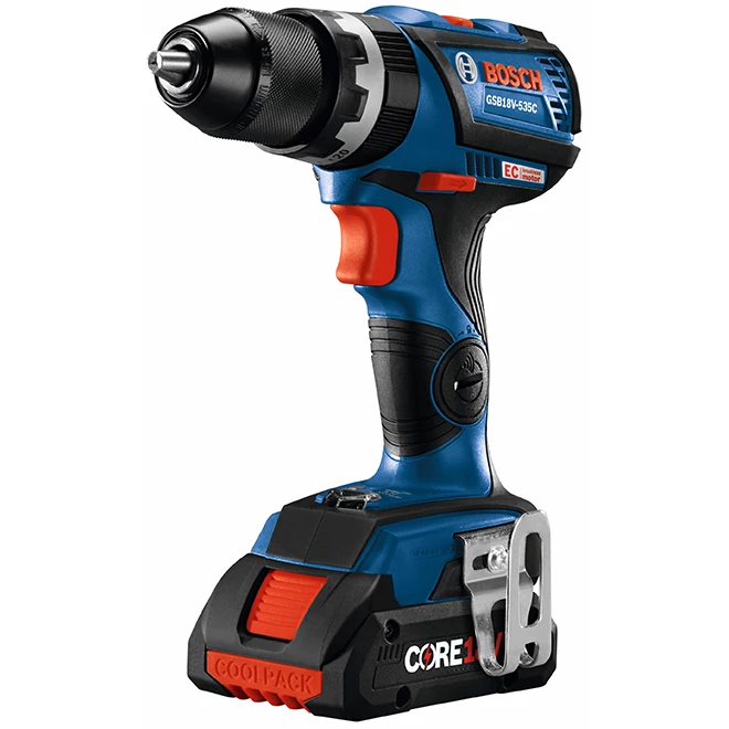 Bosch Connected-Ready 1/2-in Hammer drill with 18-Volt Li-Ion Battery - Brushless Motor - LED Light 2 Bosch Connected-Ready 1/2-in Hammer drill with 18-Volt Li-Ion Battery - Brushless Motor - LED Light - Image 2