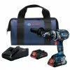 BOSCH Cordless Hammer Drill Kit - 1/2" - 18 V Lithium-Ion