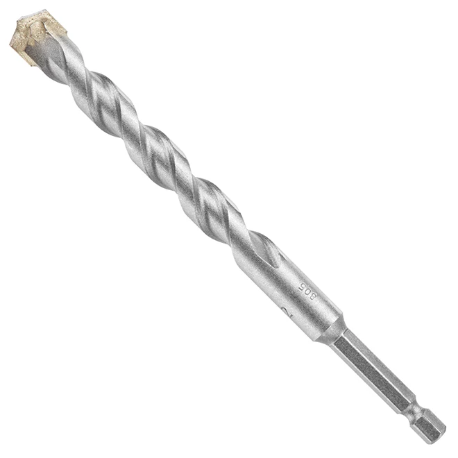 Bosch Impact Tough Masonry Drill Bit - 6-in L - Hex Shank - Carbide Tip 1 Bosch Impact Tough Masonry Drill Bit - 6-in L - Hex Shank - Carbide Tip