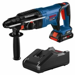 Bosch Bulldog 1-in Cordless Rotary Hammer Drill - 360° Side Handle - Multi-Function - Variable Speed