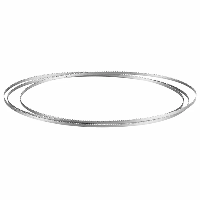 Bosch Scroll-Cutting Stationary Band Saw Blade - 1/8-in W x 72 7/16-in L x 1/64-in T - 15-TPI - High Speed Steel 1 Bosch Scroll-Cutting Stationary Band Saw Blade - 1/8-in W x 72 7/16-in L x 1/64-in T - 15-TPI - High Speed Steel