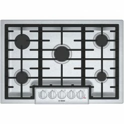 Bosch Gas Cooktop - 5 Burners - 30-in - 19,000 BTU - Stainless Steel