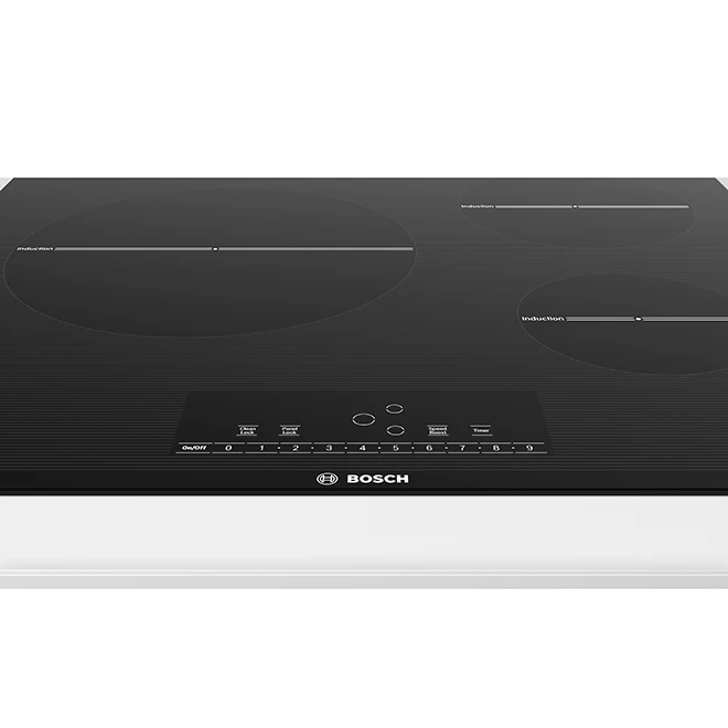 Bosch 500 Series Induction Cooktop - 3 Elements - 24-in - Black 3 Bosch 500 Series Induction Cooktop - 3 Elements - 24-in - Black - Image 3