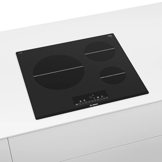 Bosch 500 Series Induction Cooktop - 3 Elements - 24-in - Black 4 Bosch 500 Series Induction Cooktop - 3 Elements - 24-in - Black - Image 4