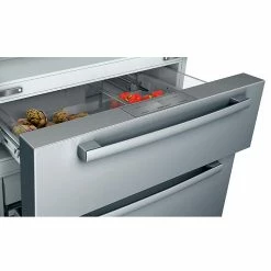BOSCH Bosh 800 Series 21-cu ft 4-Door Counter-Depth Refrigerator with FarmFresh System - Stainless Steel -Bosch Tools Sales 2022 30855139e L