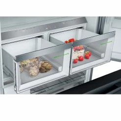 BOSCH Bosh 800 Series 21-cu ft French Door Refrigerator with FarmFresh System - Black Stainless Steel -Bosch Tools Sales 2022 30855140e L