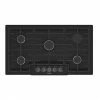 Bosch Gas Cooktop - 5 Burners - 36-in - 17,000 BTU - Black Stainless Steel
