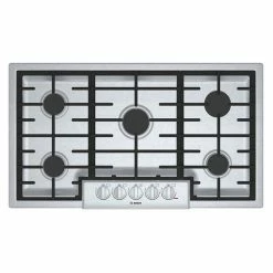 Bosch Gas Cooktop - 5 Burners - 37-in - 19,000 BTU - Stainless Steel