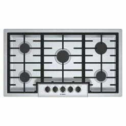 Bosch Gas Cooktop - 5 Burners - 37-in - 16,000 BTU - Stainless Steel