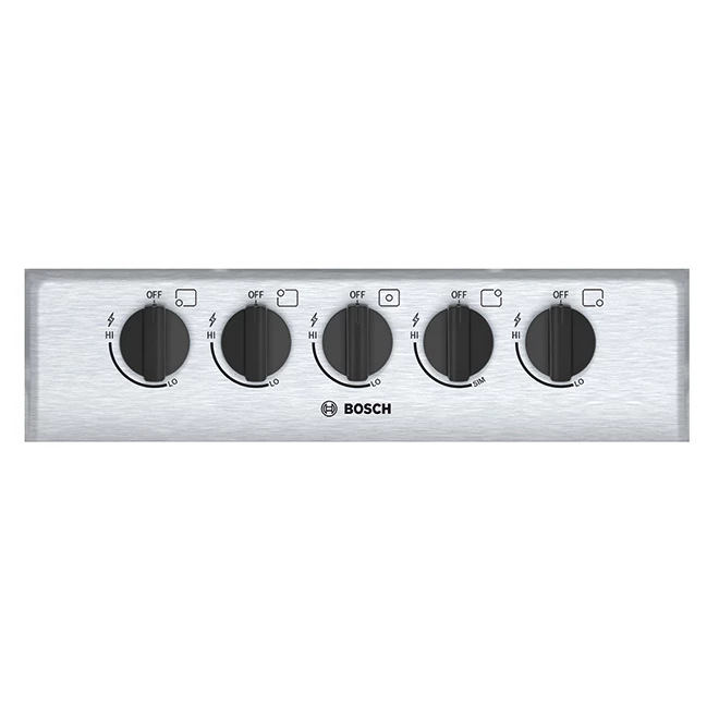 Bosch Gas Cooktop - 5 Burners - 37-in - 16,000 BTU - Stainless Steel 3 Bosch Gas Cooktop - 5 Burners - 37-in - 16,000 BTU - Stainless Steel - Image 3