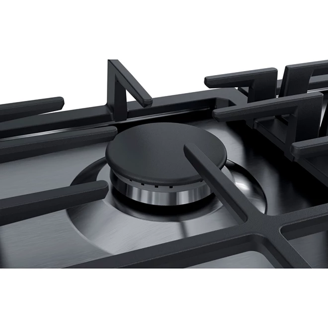 Bosch Gas Cooktop - 5 Burners - 30-in - 17,000 BTU - Stainless Steel 2 Bosch Gas Cooktop - 5 Burners - 30-in - 17,000 BTU - Stainless Steel - Image 2
