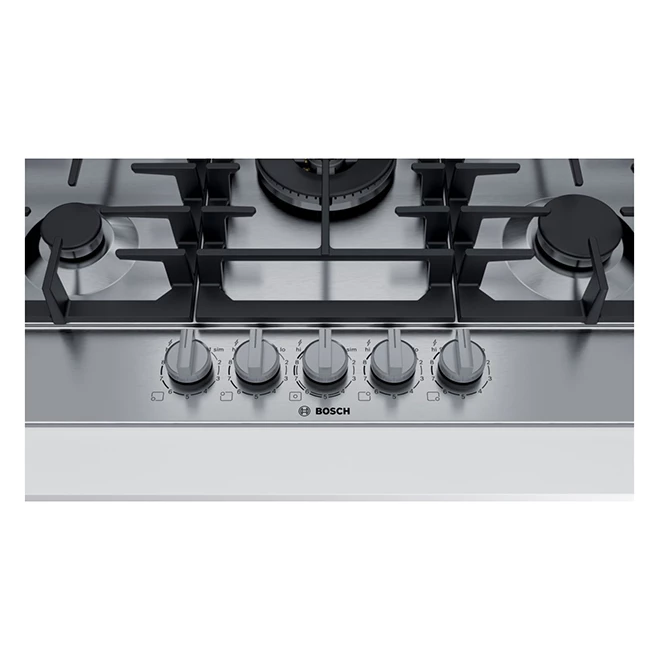 Bosch Gas Cooktop - 5 Burners - 30-in - 17,000 BTU - Stainless Steel 4 Bosch Gas Cooktop - 5 Burners - 30-in - 17,000 BTU - Stainless Steel - Image 4