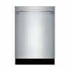Bosch 800 Series Built-In Dishwasher with CrystalDry and Bar Handle - 24-in - Stainless Steel