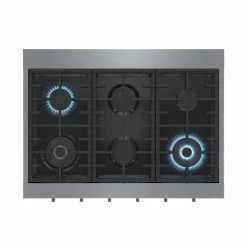Bosch - Gas Cooktop - 18,000 BTU - 6 Burners - 36-in - Stainless Steel -Bosch Tools Sales 2022 30855260e L