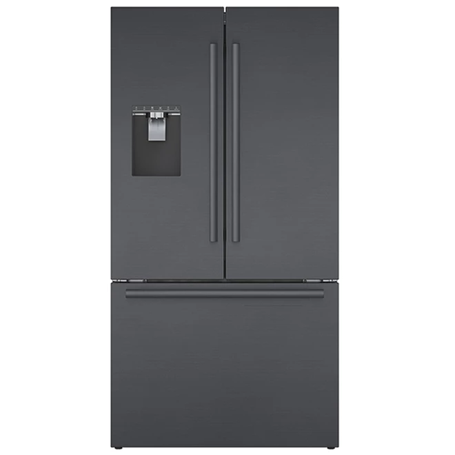 Bosch French-Door Refrigerator with Ice Maker - 36-in - 14.8 cu. ft. - Black Stainless Steel 1 Bosch French-Door Refrigerator with Ice Maker - 36-in - 14.8 cu. ft. - Black Stainless Steel