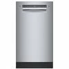 Bosch 800 Series Built-In Dishwasher 18-in Metal Stainless Steel