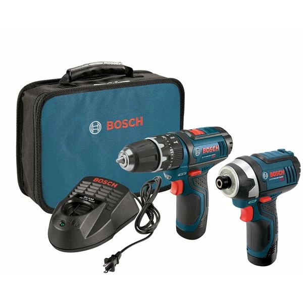 Bosch 2-Tool Lithium-Ion Cordless Combo Kit - 12 V 1 Bosch 2-Tool Lithium-Ion Cordless Combo Kit - 12 V
