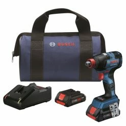Bosch Brushless Freak Bit/Socket Impact Driver Kit - 1/4-in and 1/2-in 18 V