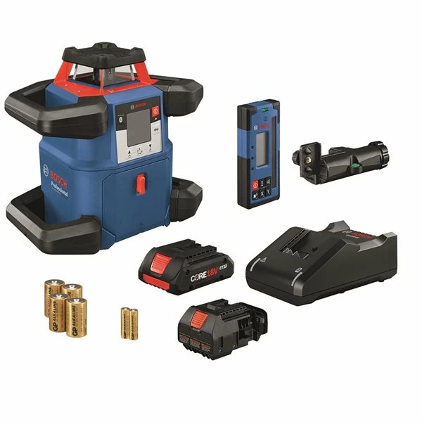 Bosch GRL4000-80CH 4000-ft Red Beam Self-Levelling Rotary 360° Laser Level Kit with Hard Case 2 Bosch GRL4000-80CH 4000-ft Red Beam Self-Levelling Rotary 360° Laser Level Kit with Hard Case - Image 2