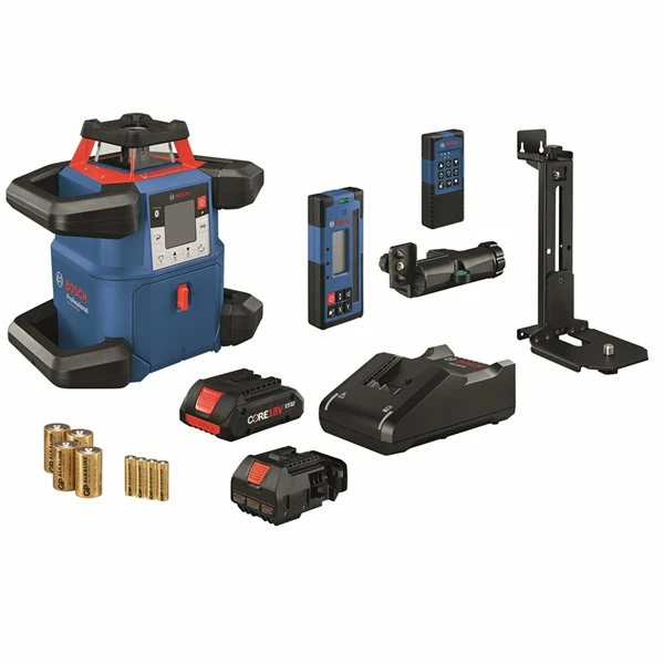 Bosch GRL4000-80CHV 4000-ft Red Beam Self-Levelling Rotary 360° Laser Level Kit with Plumb, Level and Square Display 4 Bosch GRL4000-80CHV 4000-ft Red Beam Self-Levelling Rotary 360° Laser Level Kit with Plumb, Level and Square Display - Image 4